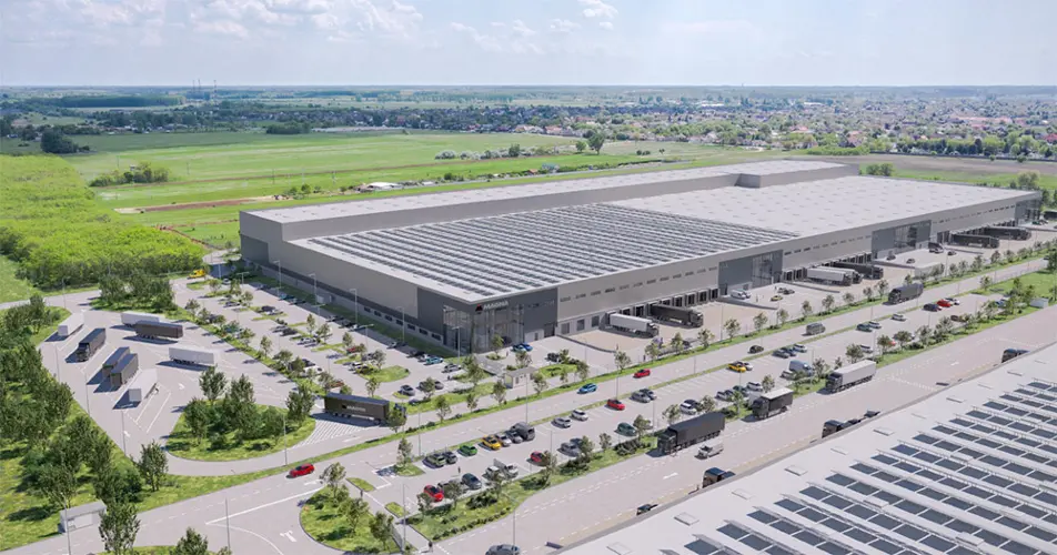 Overhead view of Magna Body & Chassis in Vecses, Hungary