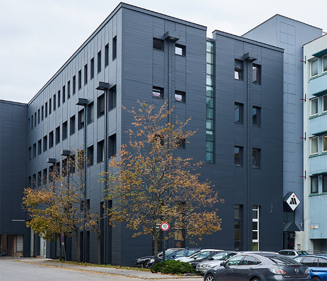 Exterior of Magna Powertrain facility in Traiskirchen, Austria