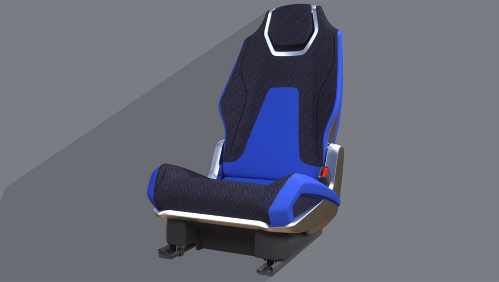 Blue and black Next Gen EZ Entry Seat