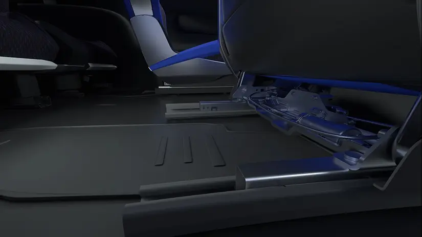 Mechanism that is used to adjust Next Gen EZ Entry seats